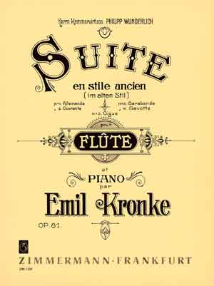 E. Kronke: Suite Im Alten Still Op.81: Flute: Instrumental Work
