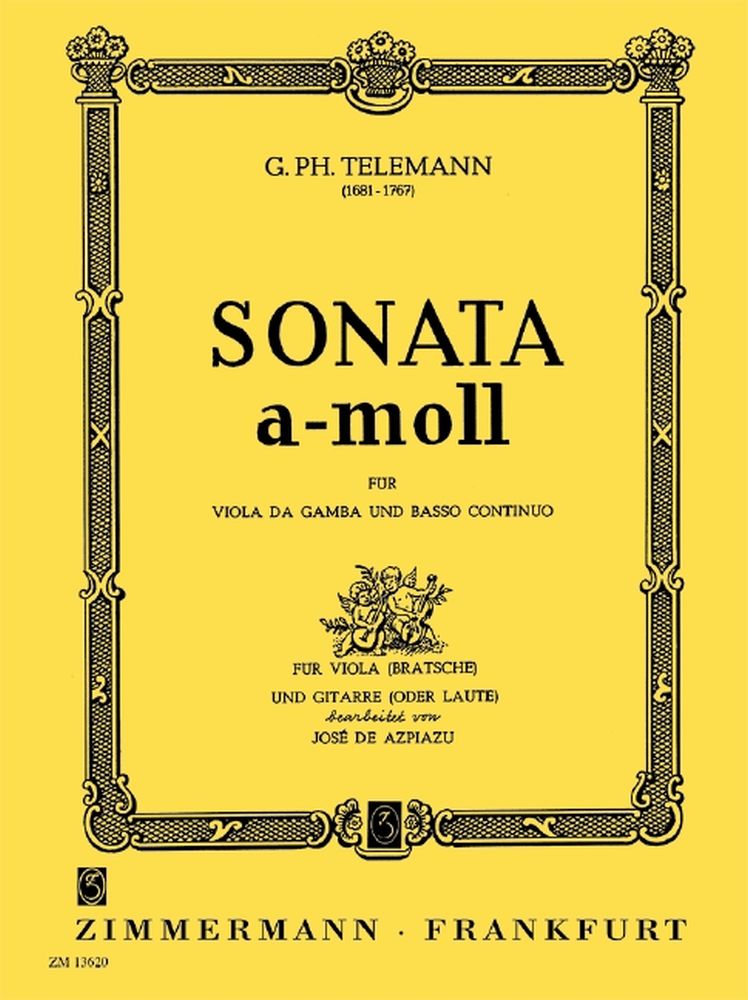 Georg Philipp Telemann: Sonata In A Minor: Viola: Instrumental Work
