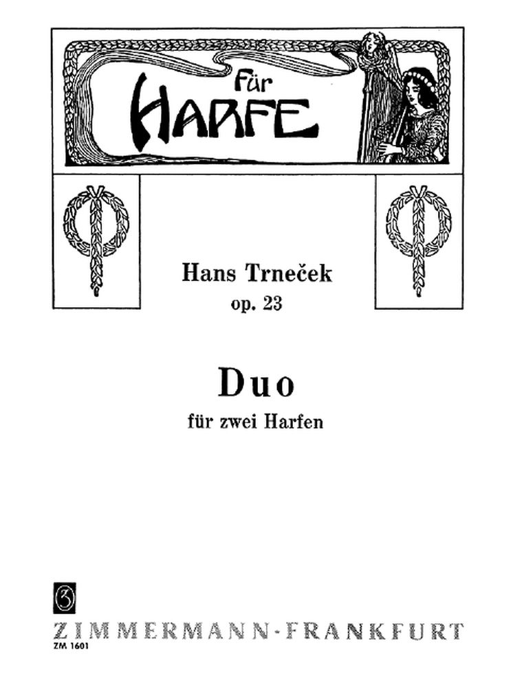 Hans Trnecek: Duo zum Konzertvortrag op. 23: Harp: Instrumental Work