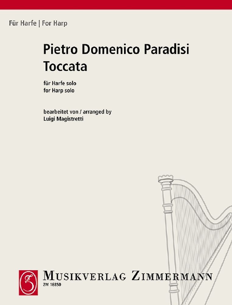 Pietro Domenico Paradisi: Toccata: Harp: Instrumental Work