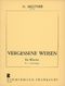 Nikolai Medtner: Vergessene Weisen op. 39: Piano: Instrumental Work