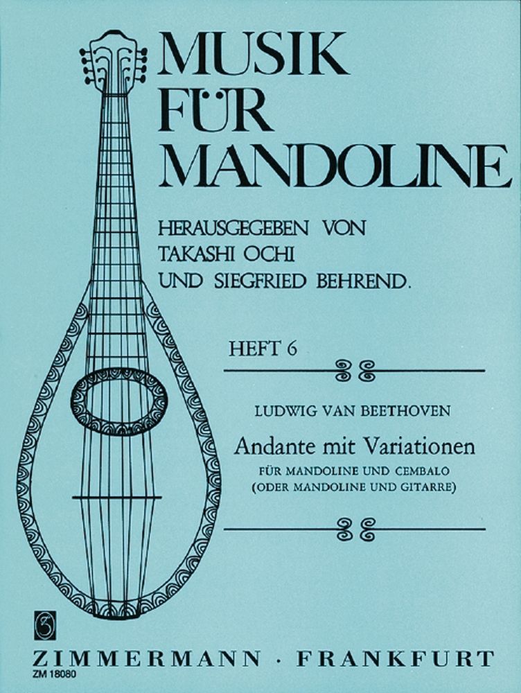Ludwig van Beethoven: Andante With Variations: Mandolin: Instrumental Work