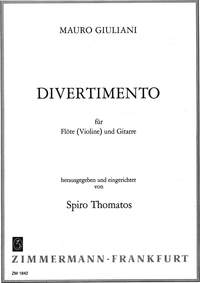 Mauro Giuliani: Divertimento Fl(V)/Git.: Flute & Guitar: Instrumental Work