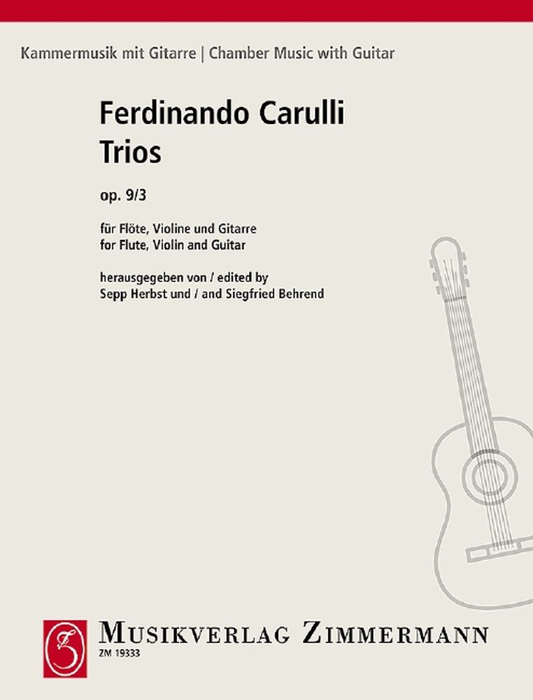 Ferdinando Carulli: Trios op. 9/3 Heft 3: Flute & Violin: Instrumental Work
