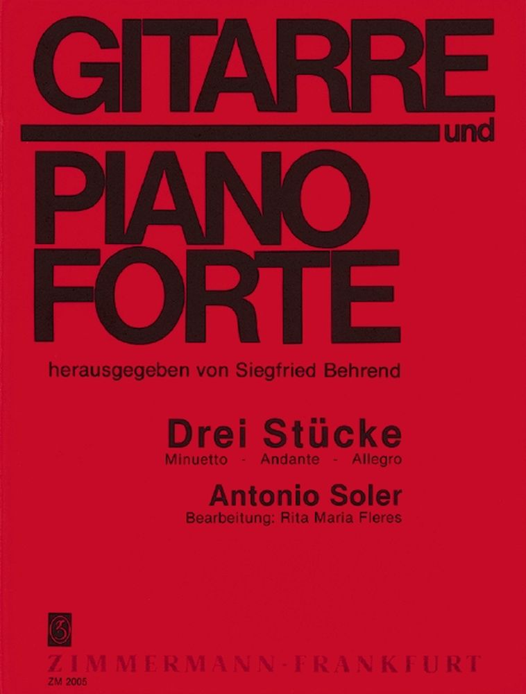 Antonio Soler: Drei Stücke: Guitar: Instrumental Work