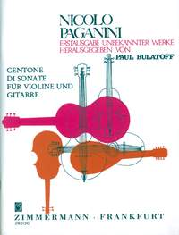 Niccol Paganini: Centone di Sonate No. 7 - 12: Violin: Instrumental Work