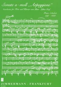 Franz Schubert: Sonata In A Minor 'Arpeggione': Flute: Instrumental Work