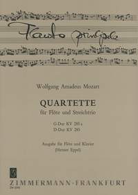 Wolfgang Amadeus Mozart: Quartet G Major K 285a + D Major K285: Flute: