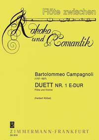 Bartolomeo Campagnoli: Drei Duette: Flute & Violin: Instrumental Work