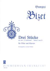Georges Bizet: Drei Stcke: Flute: Instrumental Work