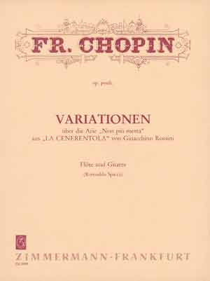 Frédéric Chopin: Variationen Aria Non Piu Mesta: Flute & Guitar: Instrumental