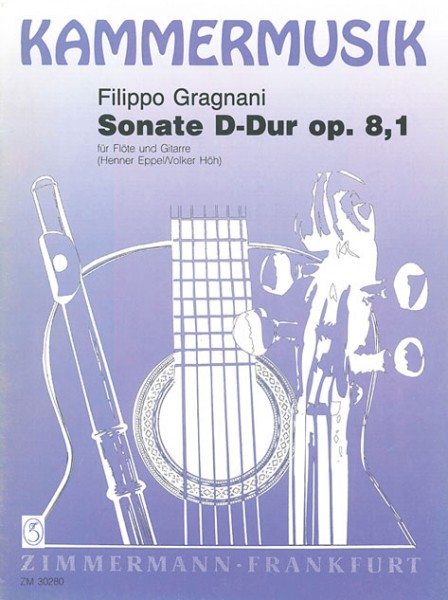 Filippo Gragnani: Sonata D major op. 8 1: Flute & Guitar: Instrumental Work