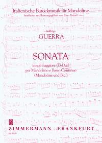 Addiego Guerra: Sonata in sol maggiore (G-Dur): Mandolin: Score and Parts