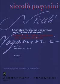 Niccolò Paganini: Centone Di Sonate Volume 2: Violin: Instrumental Work