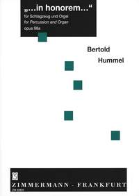 Bertold Hummel: in honorem op. 98a: Percussion: Instrumental Work