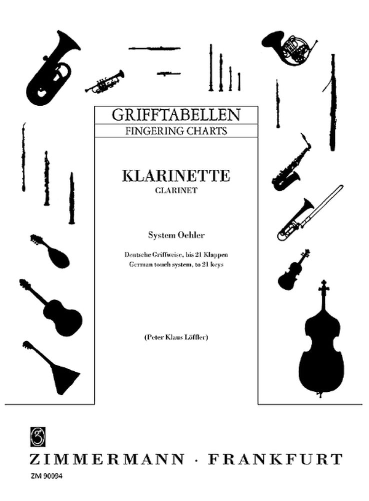 Grifftabelle Fr Klarinette System: Clarinet: Instrumental Tutor