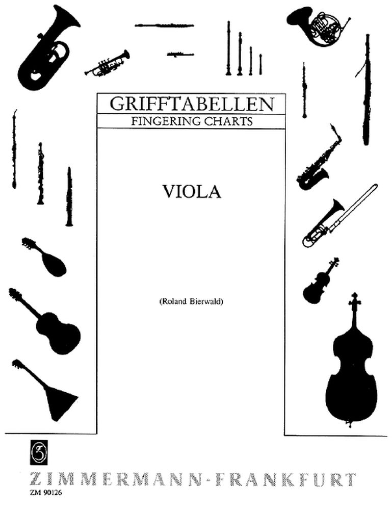 Grifftabelle für Viola: Viola: Instrumental Tutor