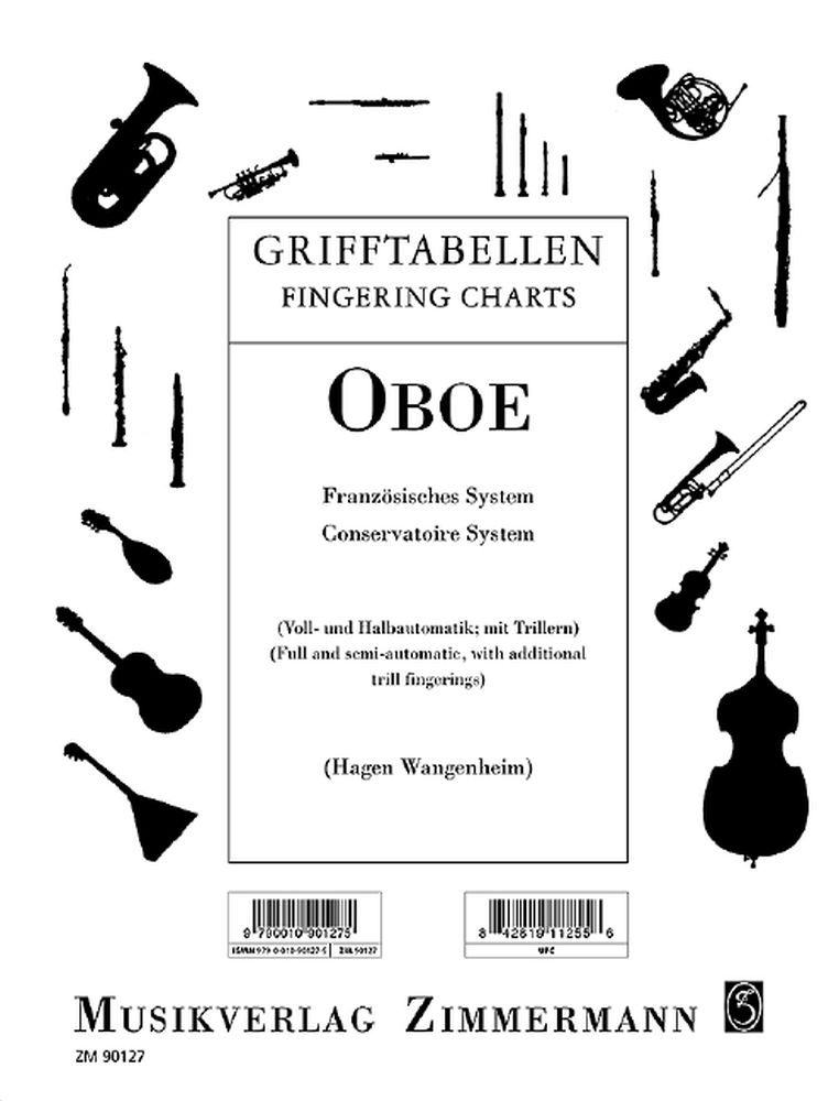 Grifftabelle für Oboe: Oboe: Instrumental Reference