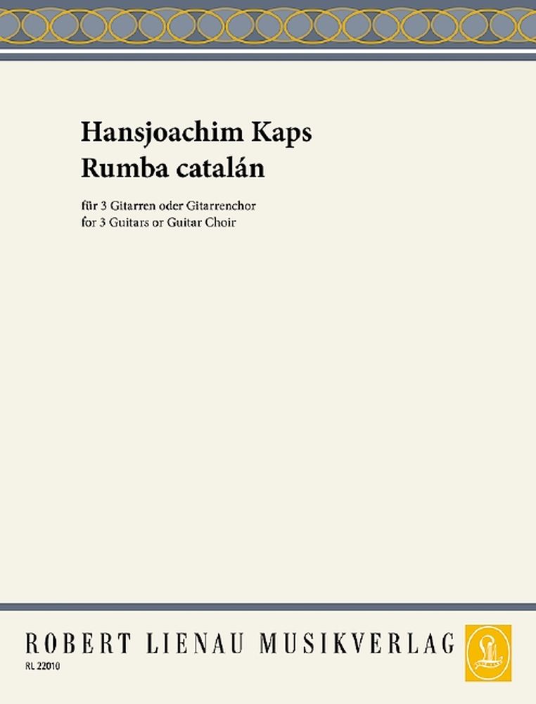 Hansjoachim Kaps: Rumba catalán: Guitar Ensemble: Instrumental Work