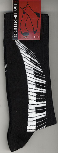 Chaussettes : Touche de piano [Keyboard Swirl Socks]