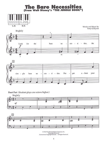 Partitions : Disney Movie Fun (5 Finger Piano)