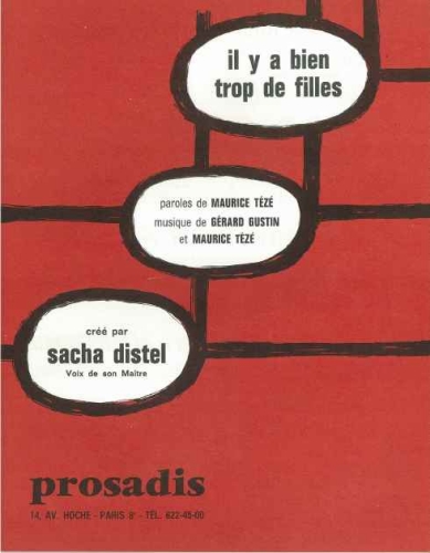  Distel, Sacha : Il Y A Bien Trop De Filles