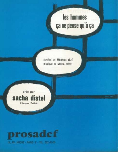  Distel, Sacha : Les Hommes a Ne Pense Qu' a