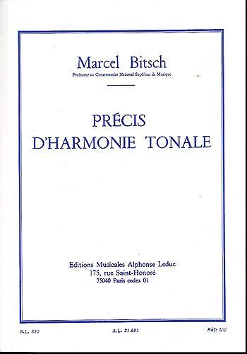 Bitsch, Marcel : Prcis D'Harmonie Tonale (Langue Franaise)