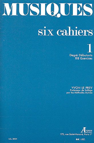 Le Prev, Yvon : Musiques - Volume 1 : Degr Dbutants : 118 Exercices