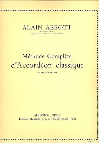 Abbott, Alain : Methode D'Accordeon Classique Volume 2