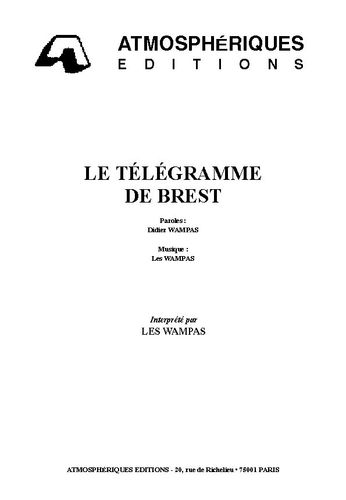 Wampas, Didier / Les Wampas : Le Télégramme De Brest