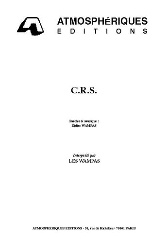 Wampas, Didier / Les Wampas : C.R.S.