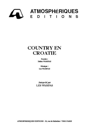 Wampas, Didier / Les Wampas : Country En Croatie