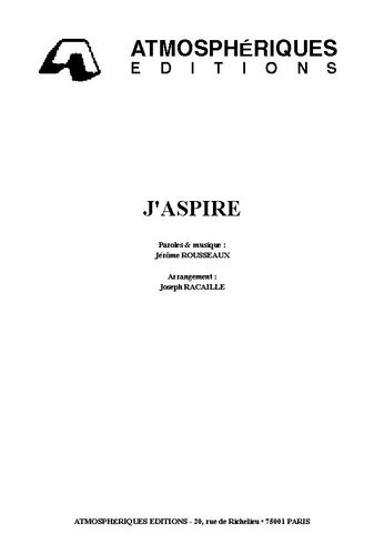 Rousseaux, J�rome : J'Aspire