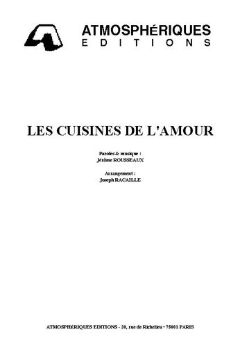 Rousseaux, J�rome : Les Cuisines De L'Amour