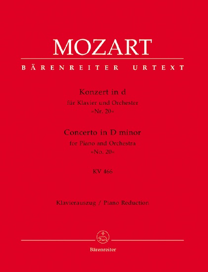 Mozart, Wolfgang Amadeus : Concerto pour piano et orchestre en ré mineur KV 466 (n° 20) / Concerto for Piano and Orchestra in D minor KV 466 (No. 20)