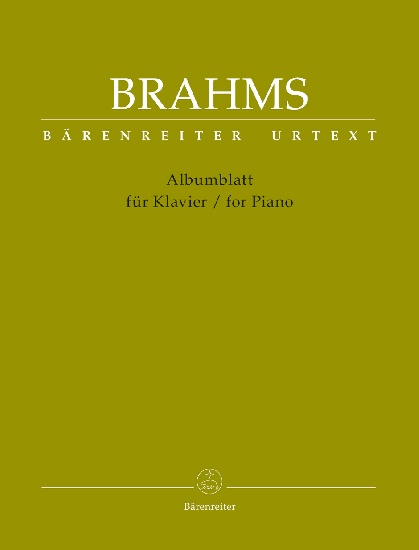 Brahms, Johannes : Albumblatt for Piano