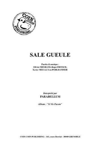 Parabellum : Sale Gueule