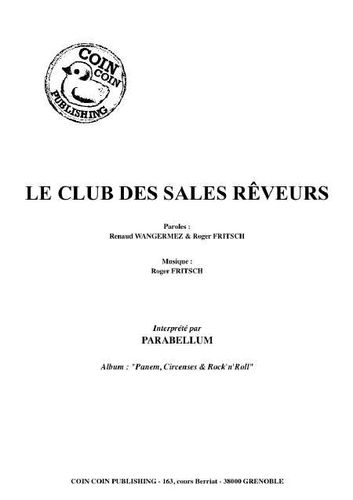 Parabellum : Le Club Des Sales R�veurs