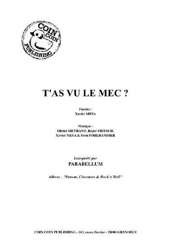 Parabellum : T'As Vu Le Mec ?
