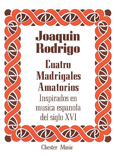 RODRIGO JOAQUIN CUATRO MADRIGALES AMATORIOS HIGH VOICE and P