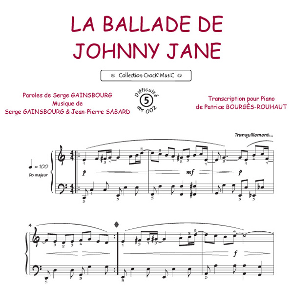 La ballade de johnny Jane (Gainsbourg, Serge)