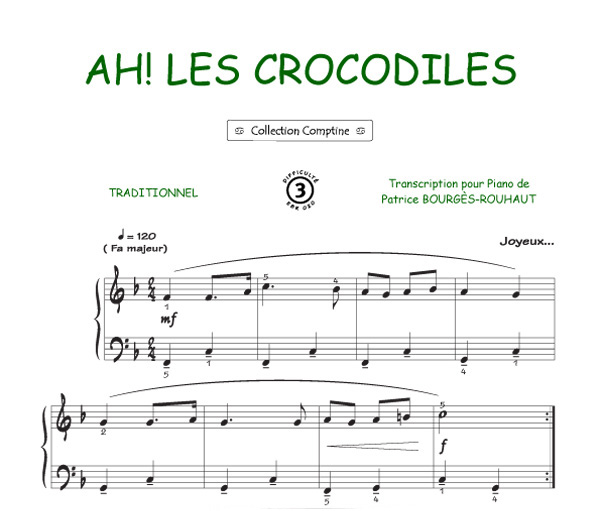 Ah les crocodiles (Comptine)