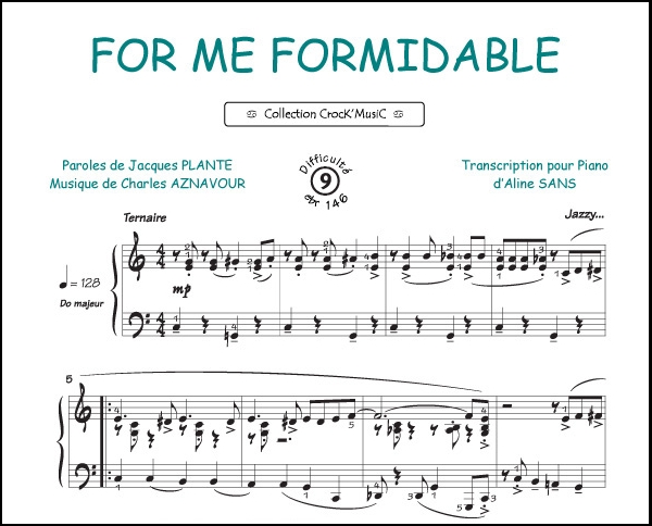 For me formidable (Plante, Jacques / Aznavour, Charles)