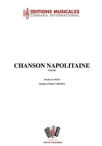 Emile Carrara : Chanson Napolitaine (Valse)