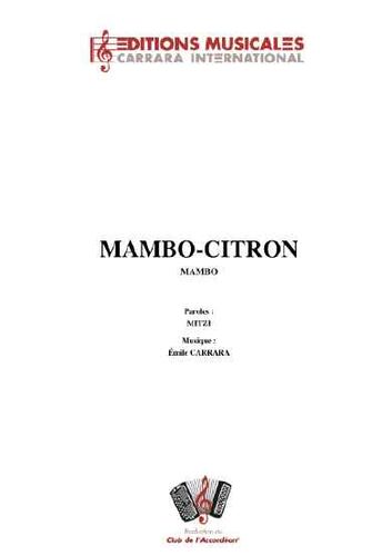 Emile Carrara : Mambo-Citron (Mambo)