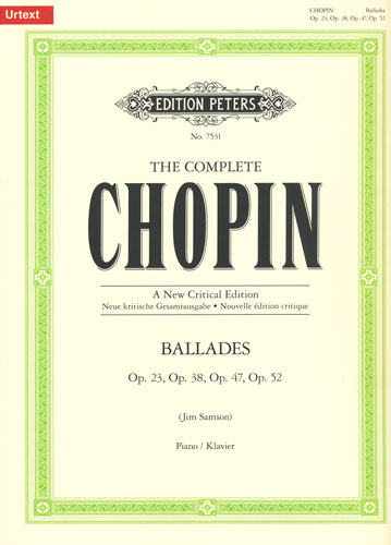 Chopin, Frederic : Ballades Opus 23, 38, 47, 52