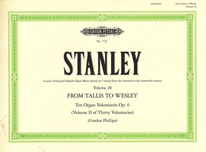 Stanley, John : 10 Voluntaries Op.6