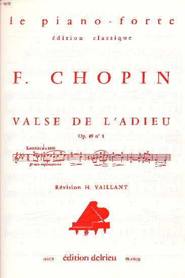 Chopin, Frédéric : Valse en ré bémol Opus 64 n° 1 'Le petit chien'