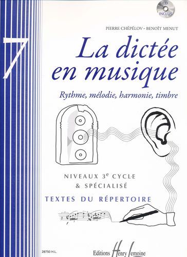 Chplov, Pierre / Menut, Benot : La dicte en musique - Volume 7 - 3me Cycle